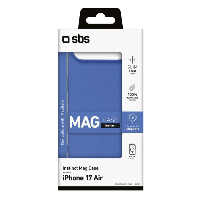 Etui kompatybilny z MagSafe do iPhone Air, Instinct Mag, Niebieski, Blue, SBS