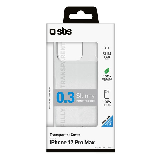 Etui do iPhone 17 Pro Max, Skinny, Przezroczysty, Transparent, SBS