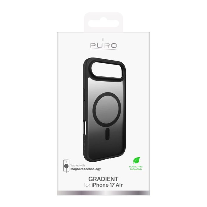 Etui z MagSafe do iPhone Air, Gradient, Czarny, Black, PURO