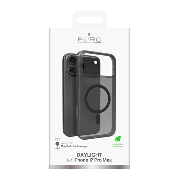 Etui z MagSafe do iPhone 17 Pro Max, DAYLIGHT, Czarny, Black, PURO