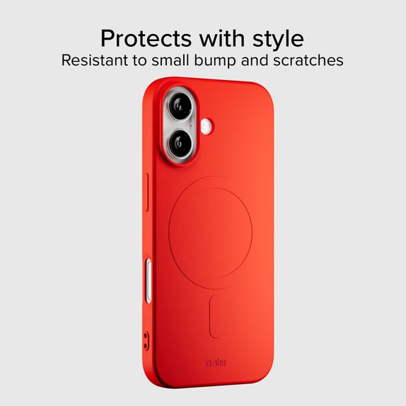 Etui do iPhone 17, Instinct Mag z MagSafe, Czerwony, Red, SBS