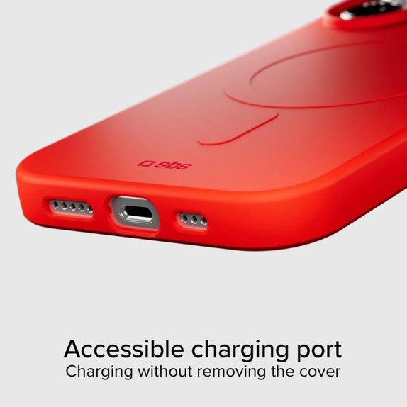 Etui do iPhone 17, Instinct Mag z MagSafe, Czerwony, Red, SBS