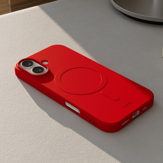 Etui do iPhone 17, Instinct Mag z MagSafe, Czerwony, Red, SBS