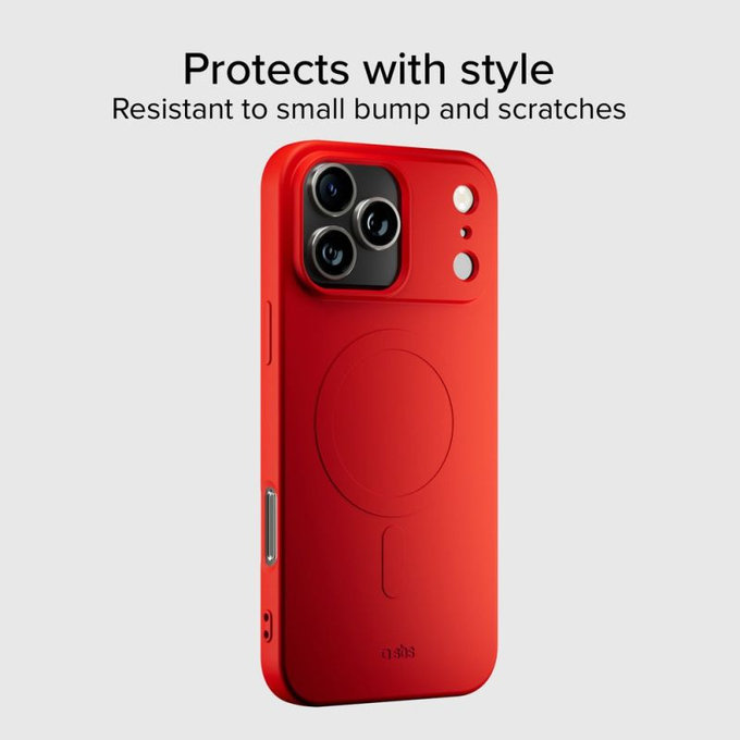 Etui do iPhone 17 Pro, Instinct Mag z MagSafe, Czerwony, Red, SBS