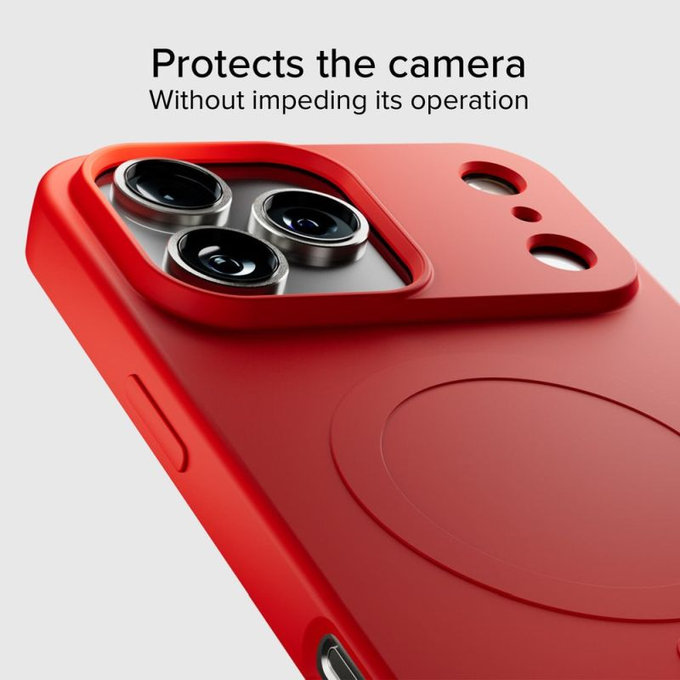 Etui do iPhone 17 Pro, Instinct Mag z MagSafe, Czerwony, Red, SBS