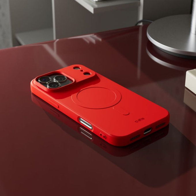 Etui do iPhone 17 Pro, Instinct Mag z MagSafe, Czerwony, Red, SBS