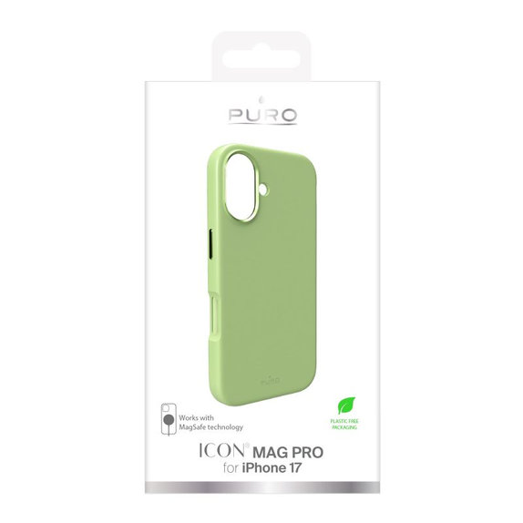 Etui z MagSafe do iPhone 17, ICON MAG PRO, Zielony, Green, PURO