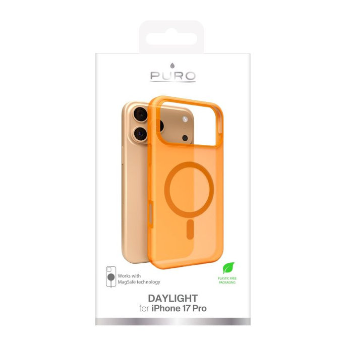 Etui z MagSafe do iPhone 17 Pro, DAYLIGHT, Pomarańczowy, Orange, PURO