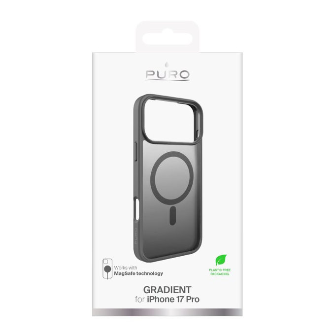 Etui z MagSafe do iPhone 17 Pro, Gradient, Dark Gray, PURO