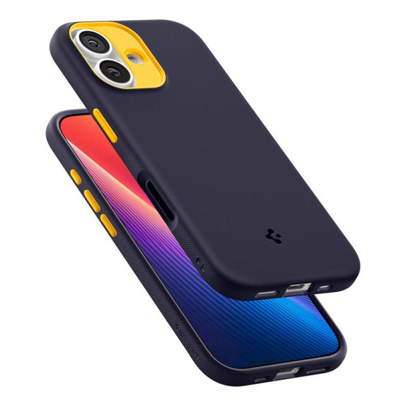 Etui z MagSafe do iPhone 17, Nano Pop, Blueberry Navy, Spigen