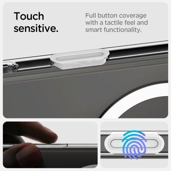 Etui z MagSafe do iPhone 16 Pro, Ultra Hybrid "T", Biały, White, Spigen