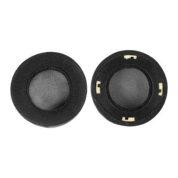 Zapasowe nauszniki do AKG K701, K702, Q701, Q702, K601, K612, K712, pianka i welur, Czarny, Black, 1 para