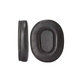 Zapasowe nauszniki do Audio-Technica ATH-MSR7, ATH-M50x, pianka memory i skóra, Czarny, Black, 1 para