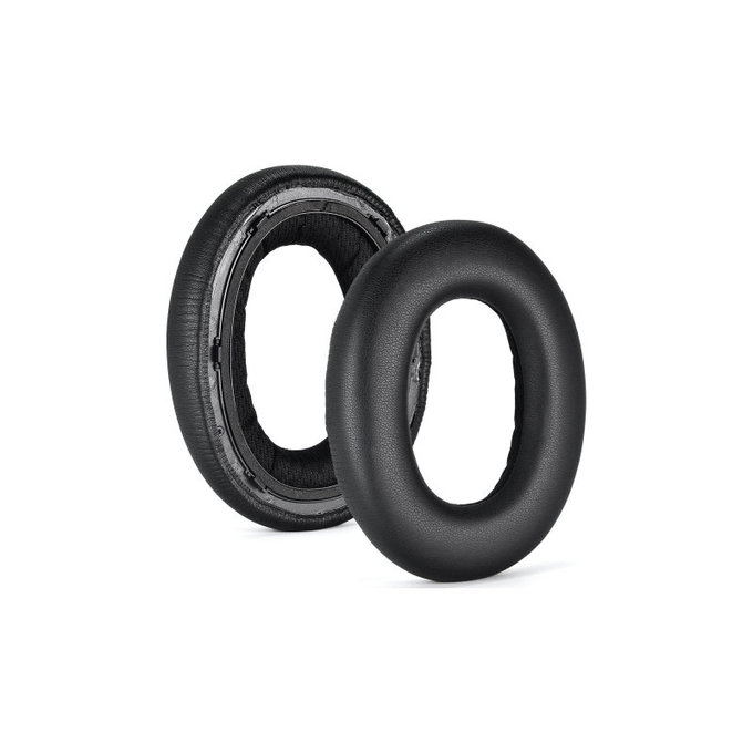 Zapasowe nauszniki do Bowers & Wilkins PX7, pianka memory i skóra PU, Czarny, Black, 1 para