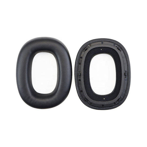 Zapasowe nauszniki do Bowers & Wilkins PX8, PX7S2, pianka memory i skóra PU, Czarny, Black, 1 para