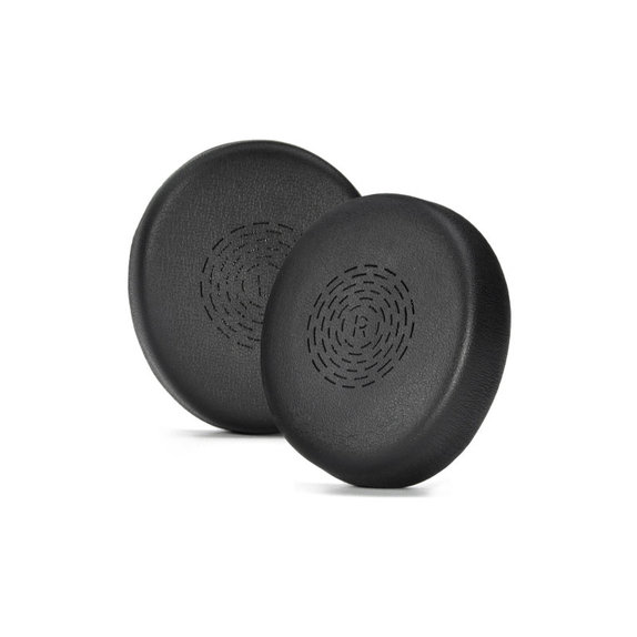 Zapasowe nauszniki do Jabra Evolve2 50, 55, pianka memory i skóra PU, Czarny, Black, 1 para