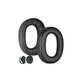 Zapasowe nauszniki do Jabra Elite 85H, pianka memory i skóra PU, Czarny, Black, 1 para