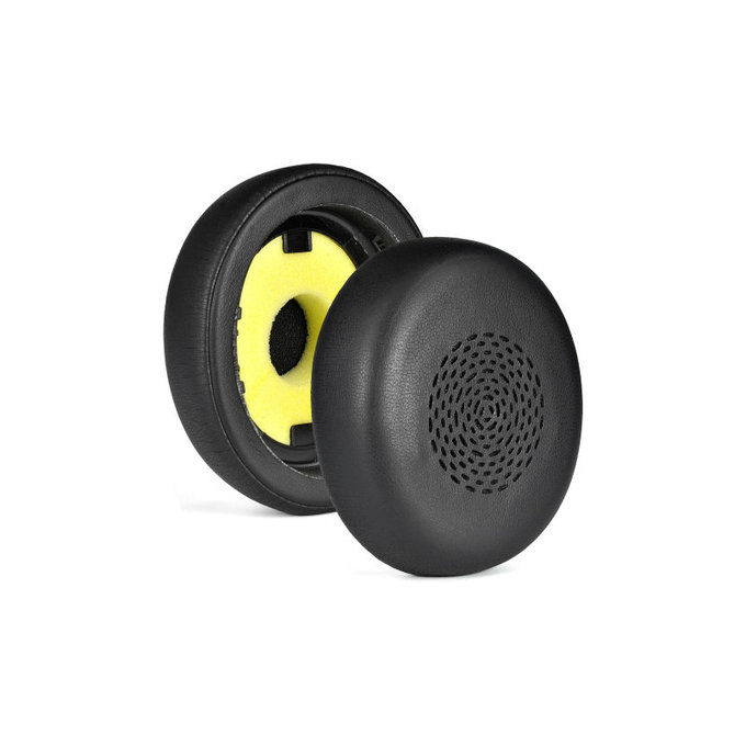 Zapasowe nauszniki do Jabra Evolve2 75 UC/MS, pianka memory i skóra PU, Czarny, Black, 1 para