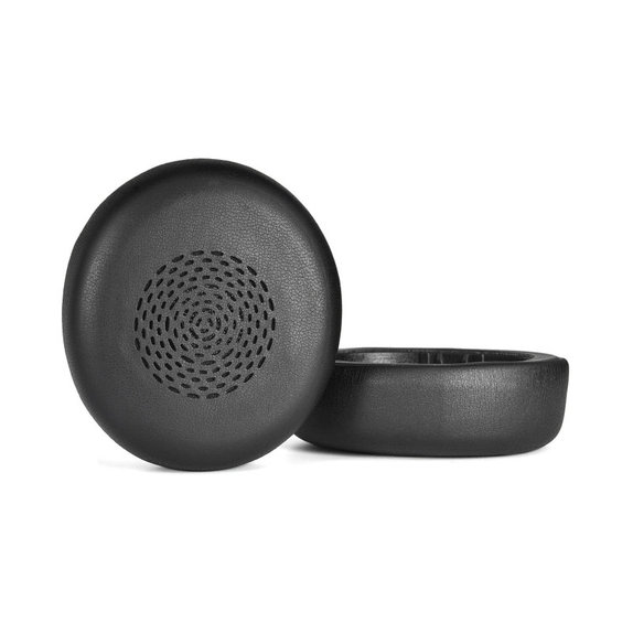 Zapasowe nauszniki do Jabra Evolve2 75 UC/MS, pianka memory i skóra PU, Czarny, Black, 1 para