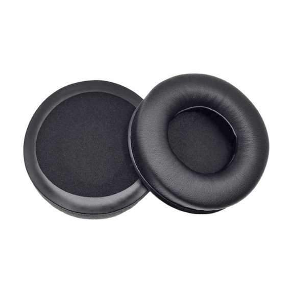 Zapasowe nauszniki do JBL Synchros E50BT, pianka memory i skóra PU, Czarny, Black, 1 para