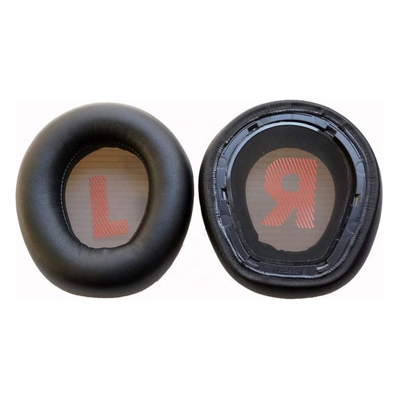 Zapasowe nauszniki do JBL Quantum Q600, pianka memory i skóra PU, Czarny, Black, 1 para