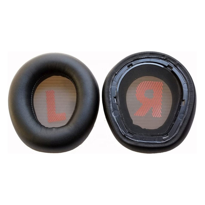 Zapasowe nauszniki do JBL Quantum Q600, pianka memory i skóra PU, Czarny, Black, 1 para