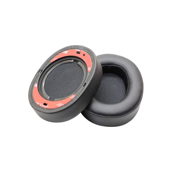 Zapasowe nauszniki do JBL Synchros E55BT, pianka memory i skóra PU, Czarny, Black, 1 para