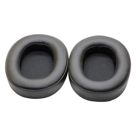 Zapasowe nauszniki do JBL Synchros E55BT, pianka memory i skóra PU, Czarny, Black, 1 para