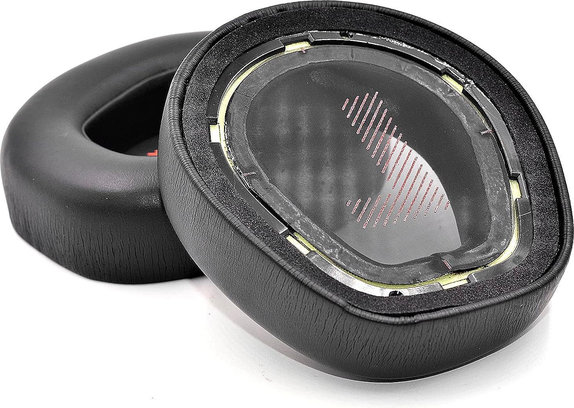 Zapasowe nauszniki do JBL Quantum One, pianka memory i skóra PU, Czarny, Black, 1 para