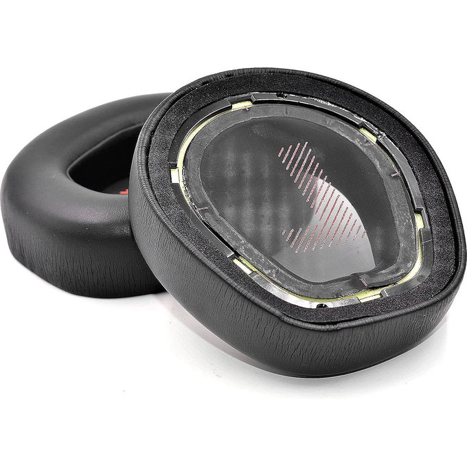 Zapasowe nauszniki do JBL Quantum One, pianka memory i skóra PU, Czarny, Black, 1 para