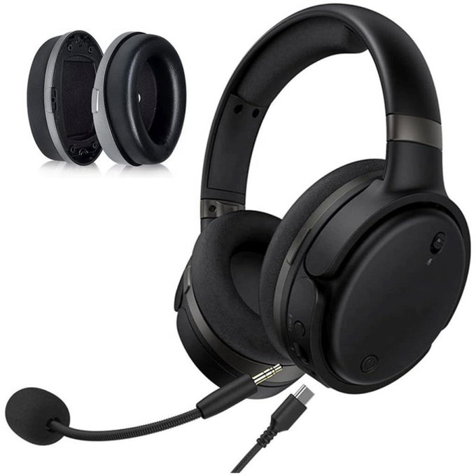 Zapasowe nauszniki do Kingston HyperX Cloud Orbit S, pianka memory i skóra PU, Czarny, Black, 1 para