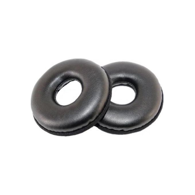 Zapasowe nauszniki do Logitech H600, H390, H609, pianka memory i skóra PU, Czarny, Black, 1 para