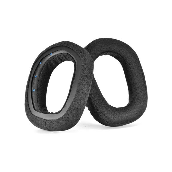 Zapasowe nauszniki do Logitech G435, pianka memory i tkanina, Czarny, 1 para