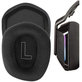 Zapasowe nauszniki do Logitech G335, G733, pianka memory i tkanina, Czarny, Black, 1 para