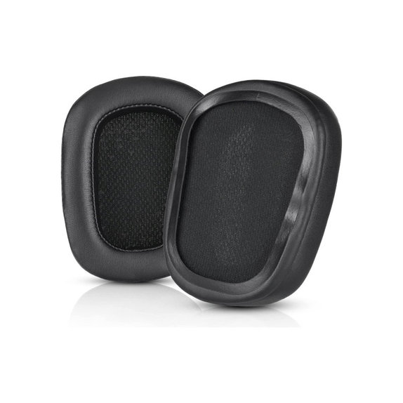 Zapasowe nauszniki do Logitech G633 Artemis, G933 Artemis, pianka memory i skóra, Czarny, Black, 1 para