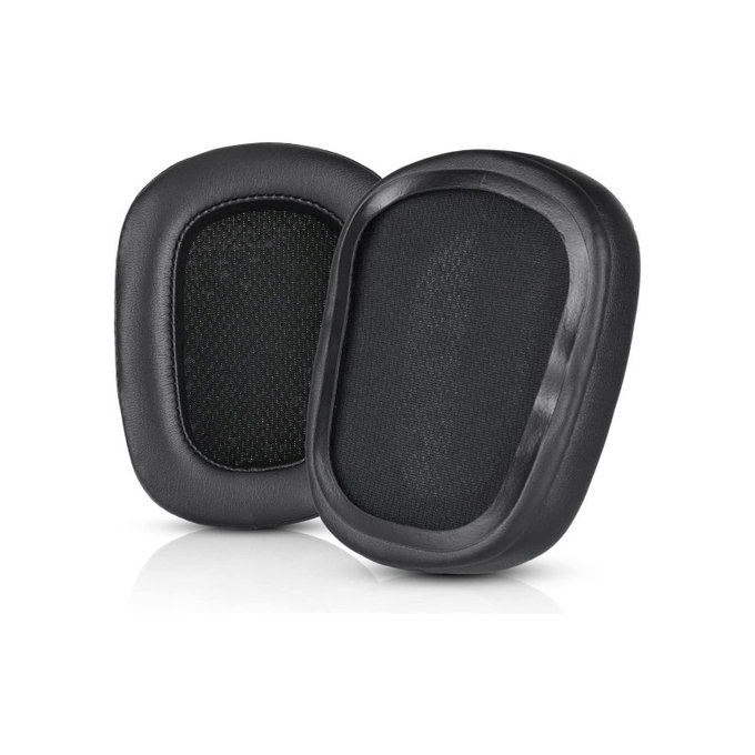 Zapasowe nauszniki do Logitech G633 Artemis, G933 Artemis, pianka memory i skóra, Czarny, Black, 1 para
