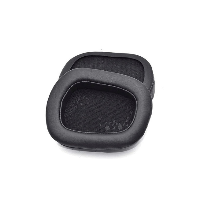 Zapasowe nauszniki do Logitech G633 Artemis, G933 Artemis, pianka memory i skóra, Czarny, Black, 1 para