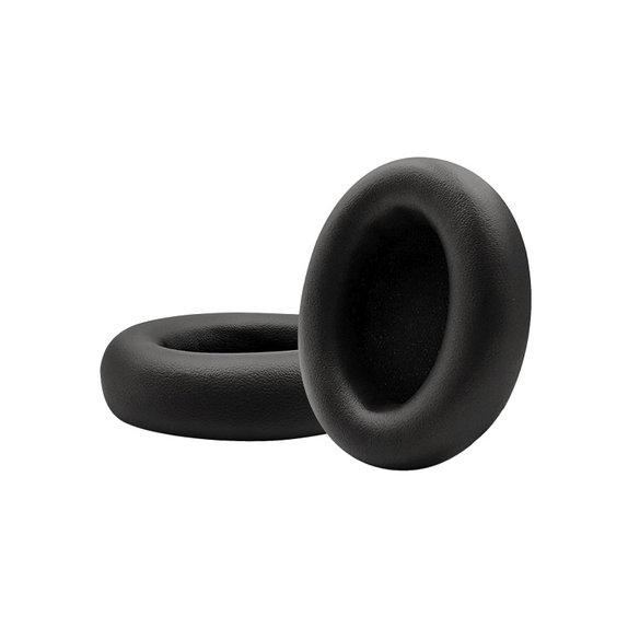 Zapasowe nauszniki do Beats Studio Pro, pianka memory i skóra PU, Czarny, Black, 1 para