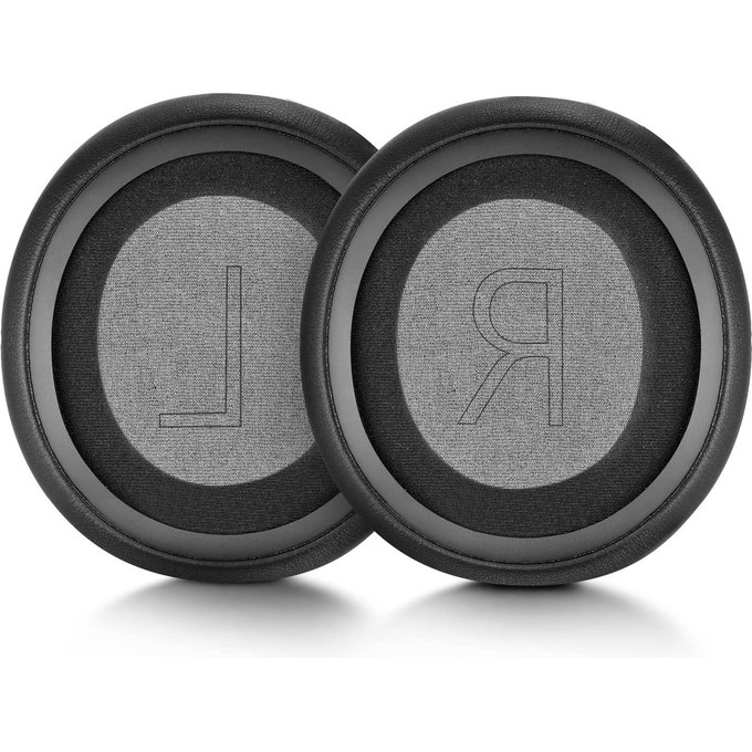 Zapasowe nauszniki do Microsoft Xbox Series, pianka memory i skóra PU, Czarny, Black, 1 para