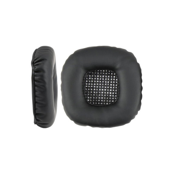 Zapasowe nauszniki do Marshall Major V, pianka memory i skóra, Czarny, Black, 1 para