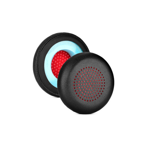 Zapasowe nauszniki do Plantronics Voyager Focus UC, skóra PU, Czarny, Black, 1 para