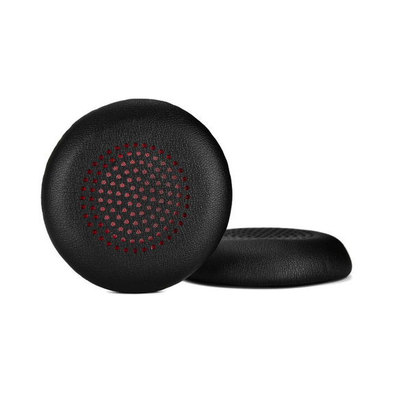 Zapasowe nauszniki do Plantronics Voyager Focus UC, skóra PU, Czarny, Black, 1 para