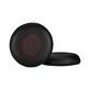 Zapasowe nauszniki do Plantronics Voyager Focus UC, skóra PU, Czarny, Black, 1 para