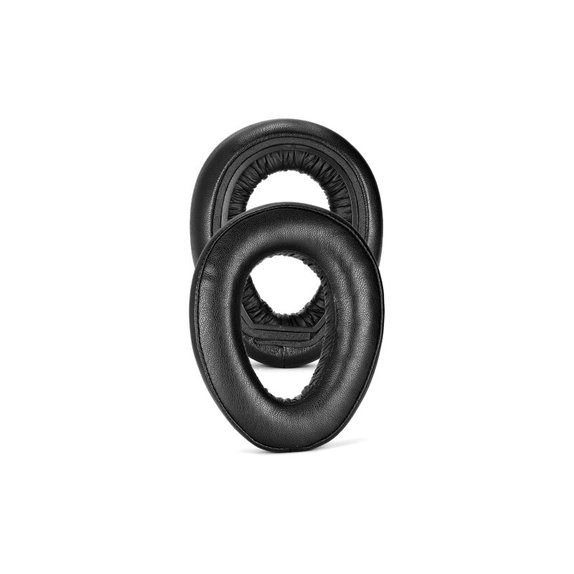 Zapasowe nauszniki do Sennheiser PXC550, PX550, pianka memory i skóra, Czarny, Black, 1 para