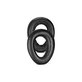 Zapasowe nauszniki do Sennheiser PXC550, PX550, pianka memory i skóra, Czarny, Black, 1 para