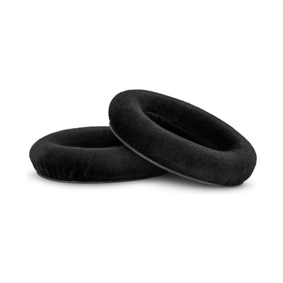 Zapasowe nauszniki do Sennheiser HD545, HD600, HD650, pianka memory i tkanina, Czarny, Black, 1 para
