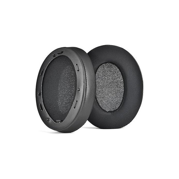 Zapasowe nauszniki do Sony WH-1000XM3, pianka memory i tkanina i skóra, Czarny, Black, żel chłodzący, 1 para