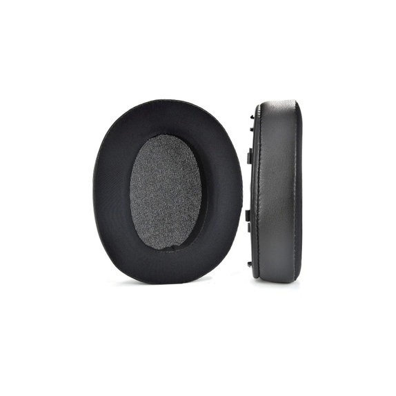 Zapasowe nauszniki do Sony WH-XB910N, pianka memory i tkanina i skóra, Czarny, Black, żel chłodzący, 1 para