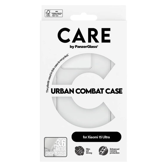 Etui Urban Combat do Xiaomi 15 Ultra, Przezroczyste, PanzerGlass