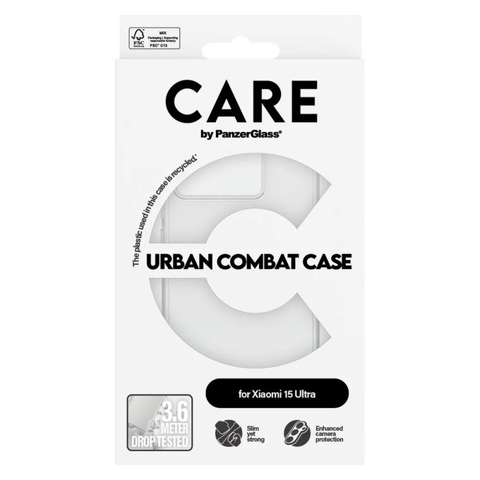 Etui Urban Combat do Xiaomi 15 Ultra, Przezroczyste, PanzerGlass